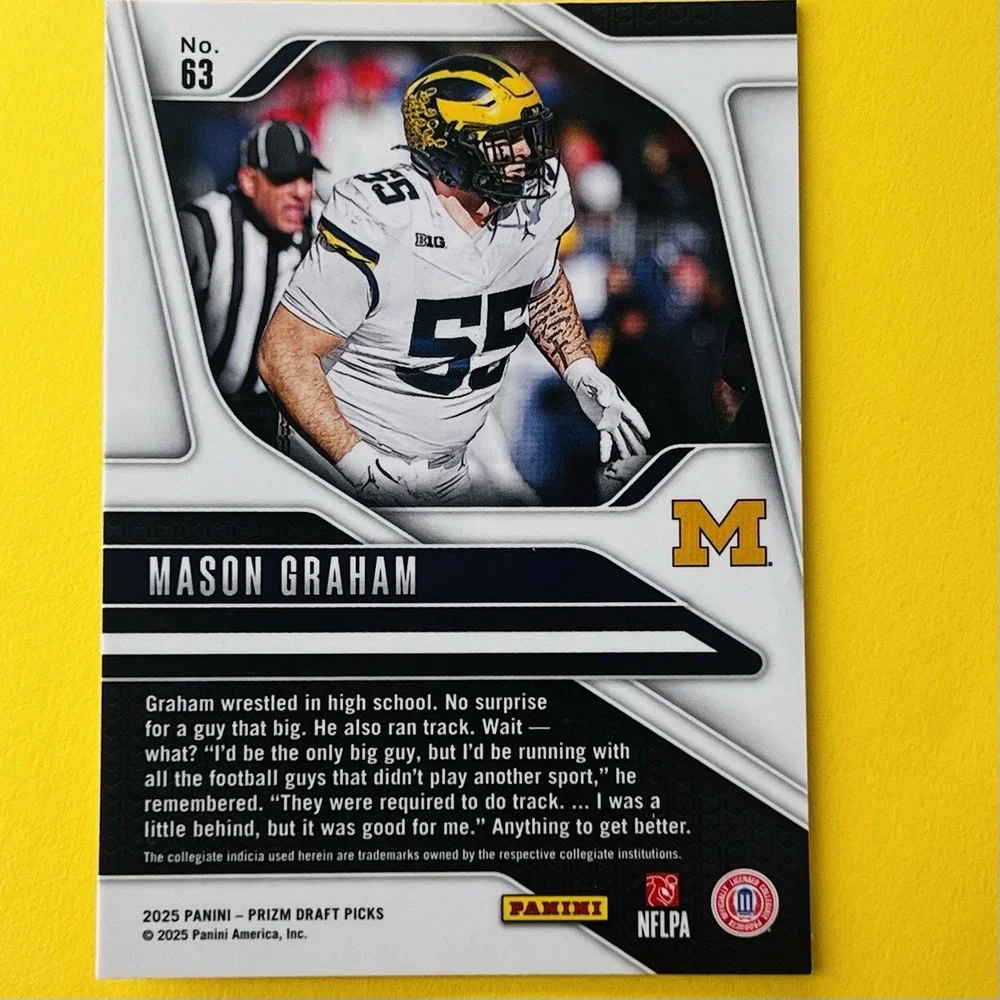 2025 Panini Prizm Draft Picks Mason Graham #63‎ Rookie Card RC Base